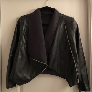 Jackets & Coats - Vintage Faux Black Leather Jacket |Size 2-4| Jackets & Coats - Vintage Faux Black Leather Jacket |Size 2-4|
